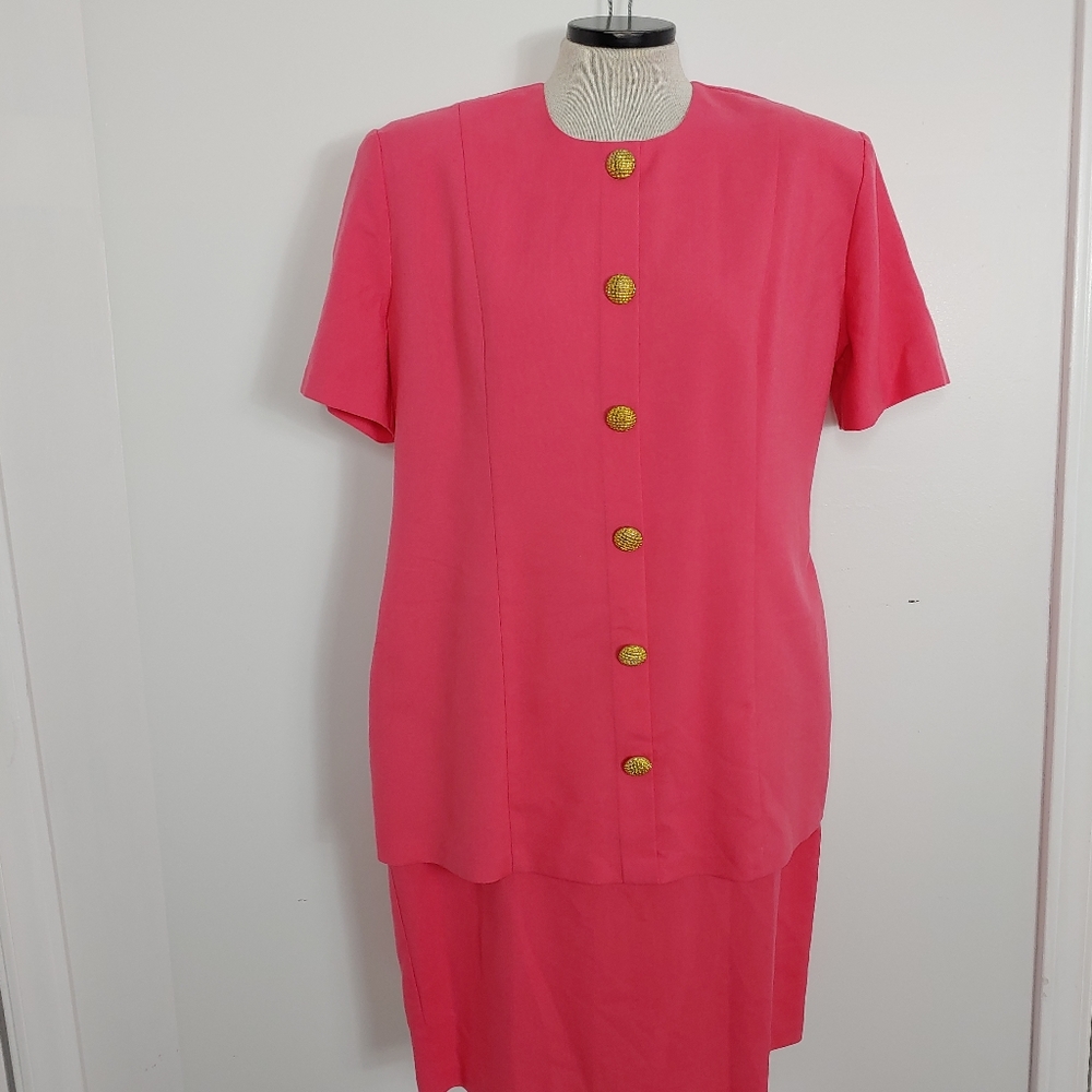 Ultra Dress NY Vtg. pink Sz 12P 80's Retro-513